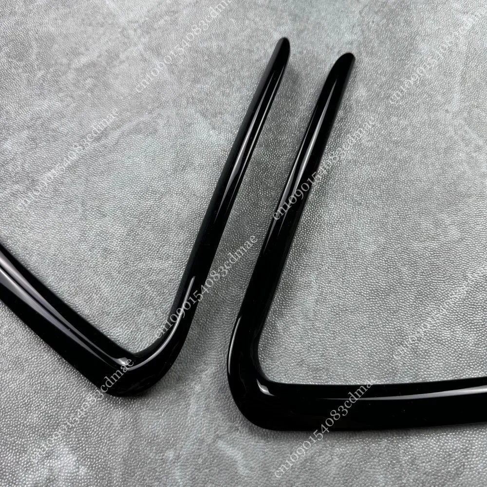 Gloss Black Front Grille Strips Cover Trim For Tiguan MK2 R Line Facelift 2020-2023 Front Bumper Insert Black Grill Accessories