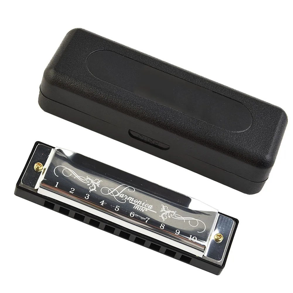 Tremolo Harmonica Harmonica 10.4cmx2.8cm For New Or A Pro Harmonica In C Key IRIN Stainless Steel Cover Brand New