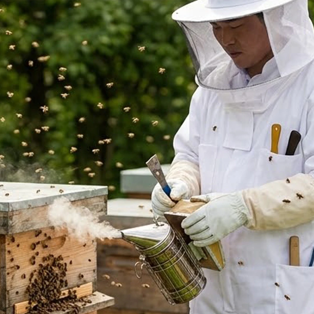 Anti-bee Clothing Beekeeping Protection Keeper Costume Beekeepers Suit Men's Keeping Equipment Professional Bees Apiscam Layer
