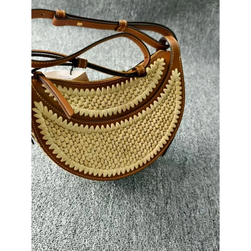 2025 حقيبة ظهر تحمل على الكتف حقيبة يد نسائية على ظهره حقيبة سرج ساخنة Y2k الفرنسية القمرية المتخصصة تصميم فريد متقدم #2