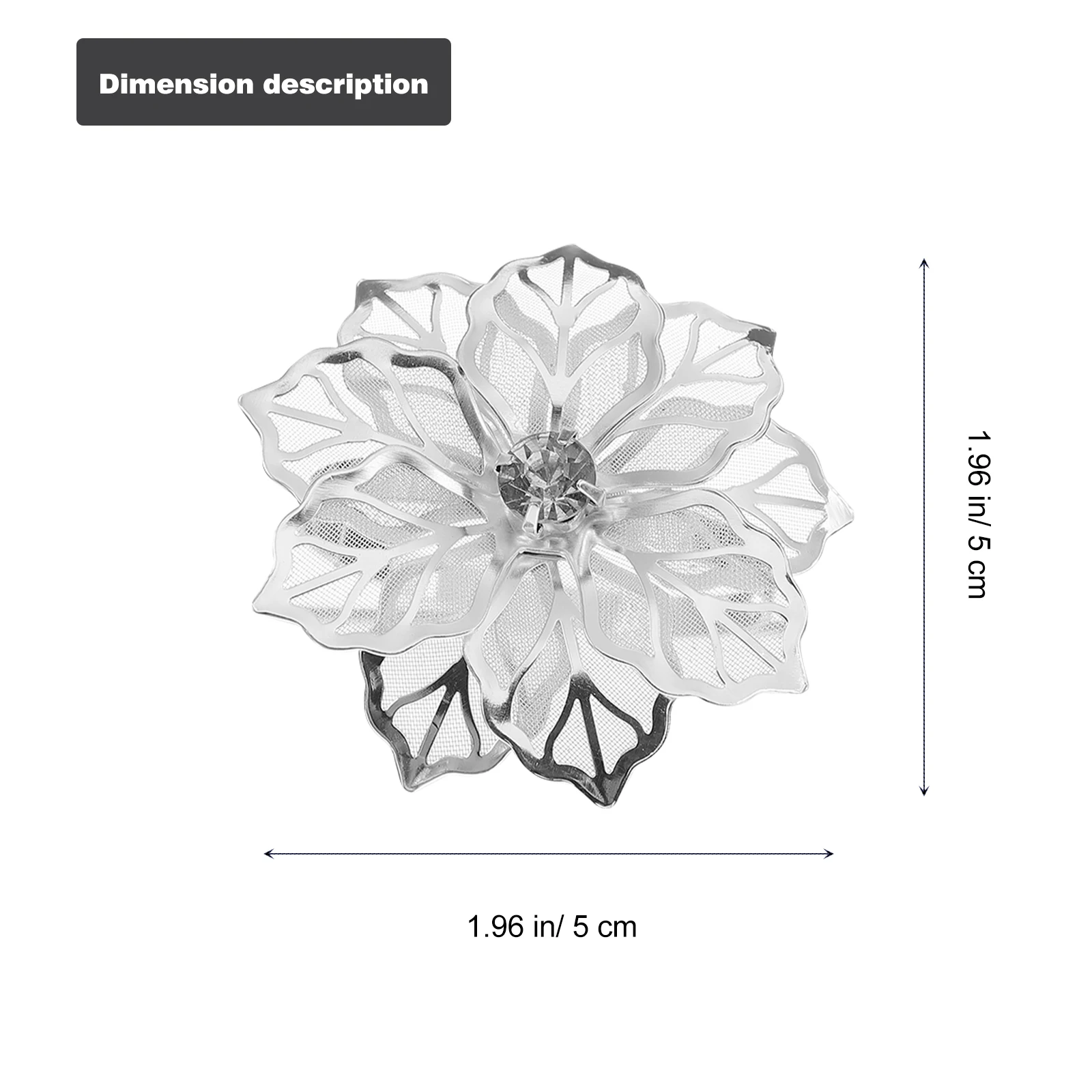 

12 Pcs Shaped Napkin Flower Shaped Napkin Holders Rings Alloy Serviette Buckles Pretty Tableware Decorations Dining