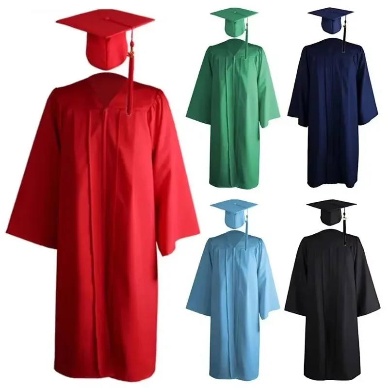 Bachelor\'s Uniform American Adult Graduation Uniform University Degree Uniform Set Graduation Robe Study Uniform