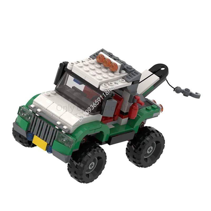 

233pcs MOC Offroad tow truck Model Building blocks DIY Birthday Assemble toys idea creative Christmas gifts