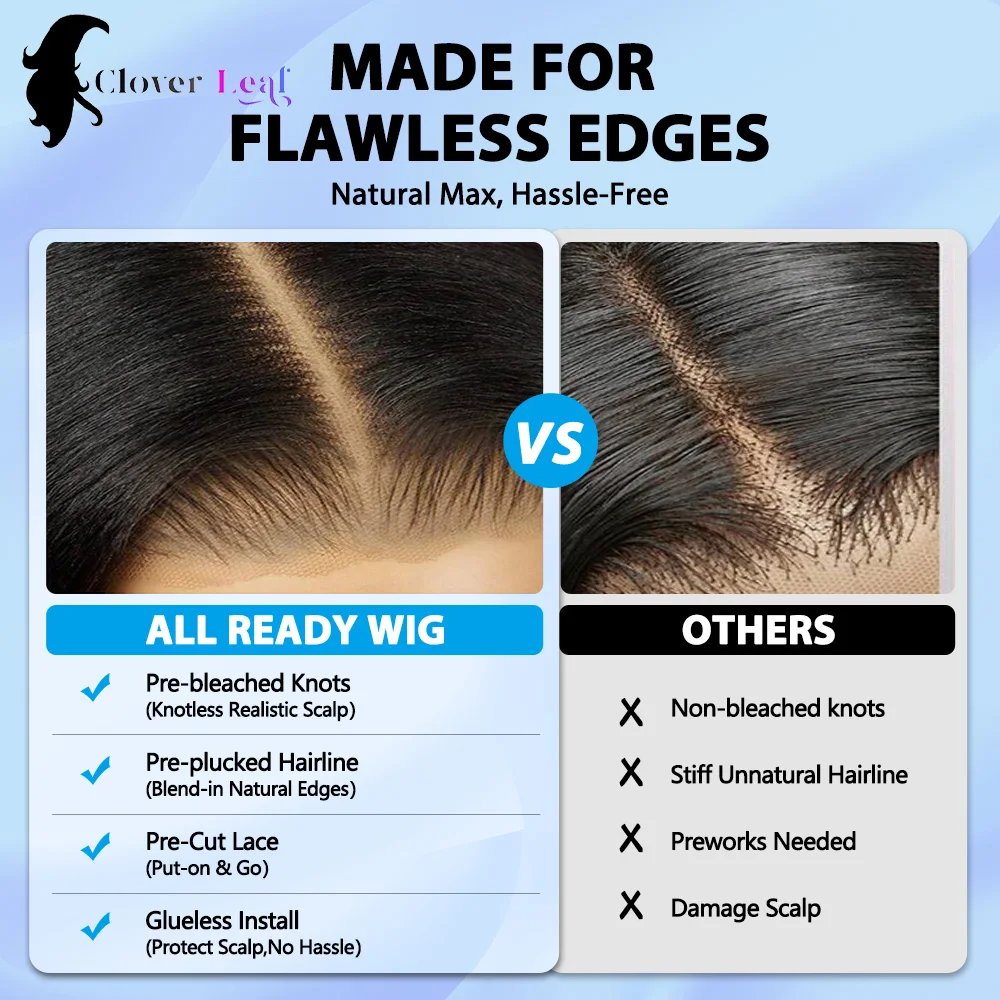 غلويليس الباروكات شعر الإنسان 6x4 الرباط شعر طبيعي مفرود الباروكات البرازيلي قبل نتف شعري ByeBye عقدة جاهزة للذهاب خصلات الشعر المستعار