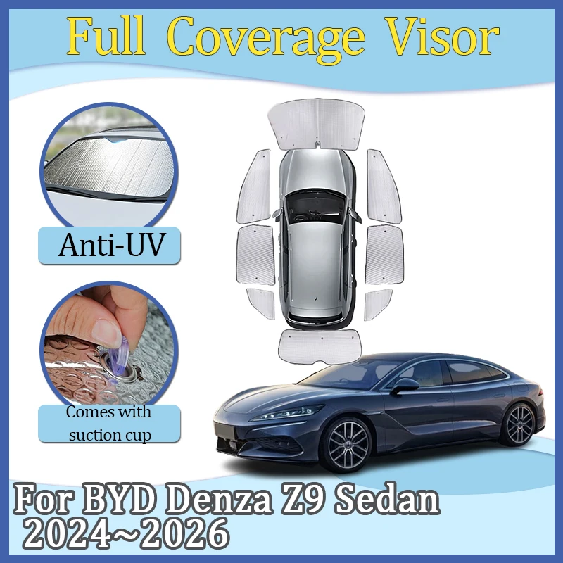 

Для BYD Denza Z9 Sedan 2024 2025 2026 боковое окно солнцезащитный козырек лобовое стекло защита конфиденциальности солнцезащитный козырек блокирует ультрафиолетовые лучи аксессуары