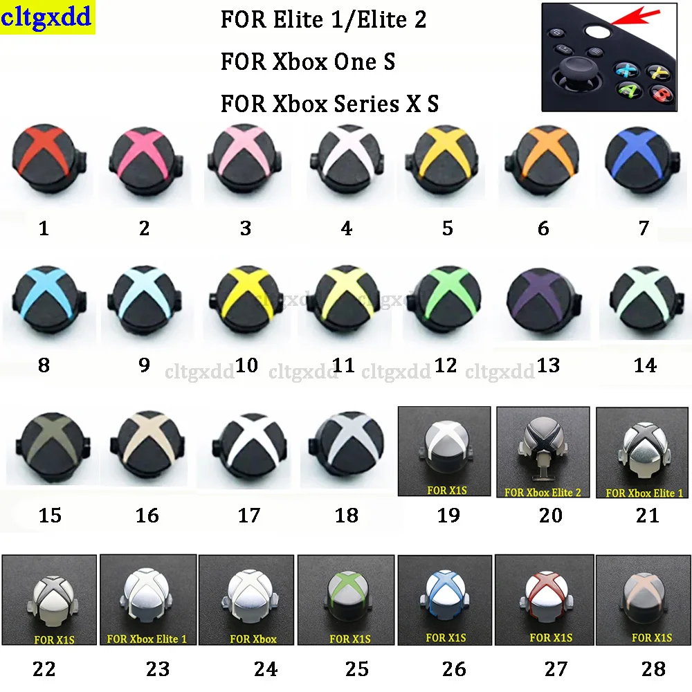 cltgxdd 1 шт. для Xbox One Xbox One S Elite 1 2 Series контроллер запуска возврата включения/выключения питания кнопка с логотипом