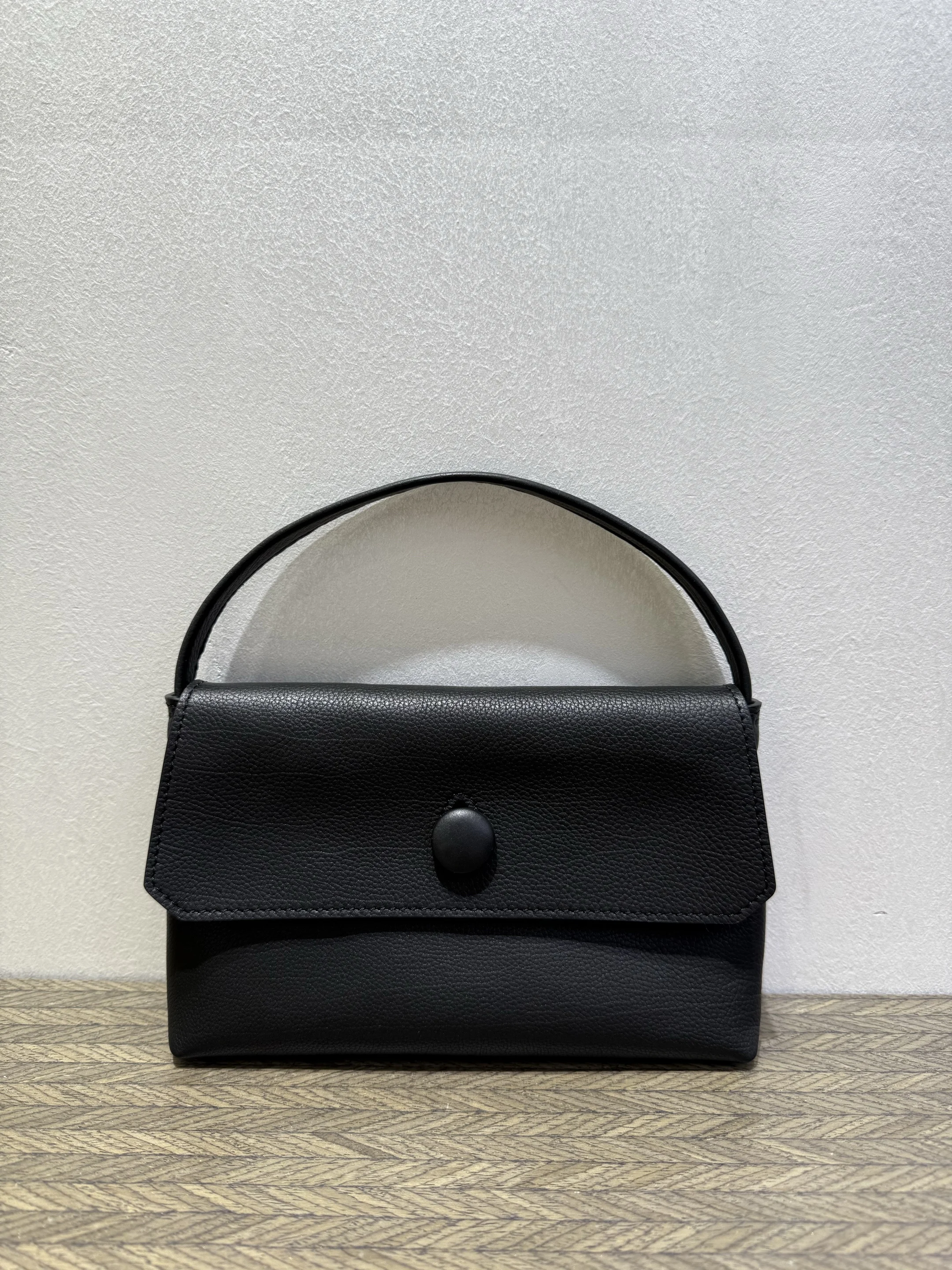 

sally 25AW New women's handbag cowhide handbag small square bag simple handheld bag