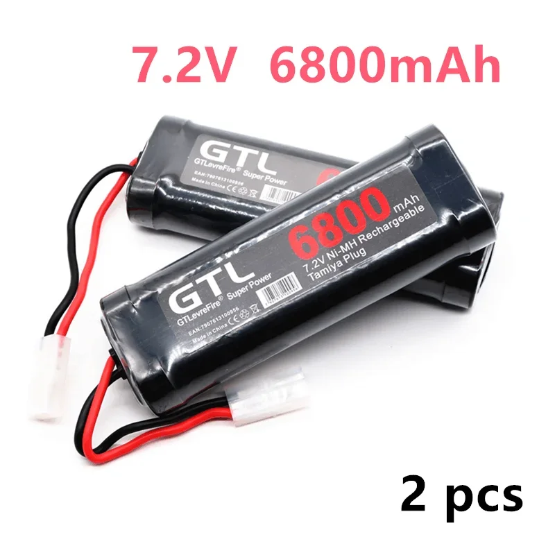 

100% original 7.2v 6800mah battery nimh batteries package for rc car truck buggy boat tank ni-mh batteries grey supper power