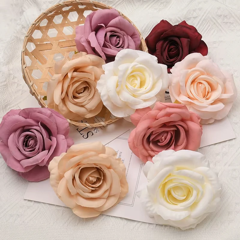 30pcs-lot-9cm-10cm-large-white-rose-artificial-silk-flower-heads-diy-wedding-decoration-wreath-scrapbooking-craft-fake-flowers
