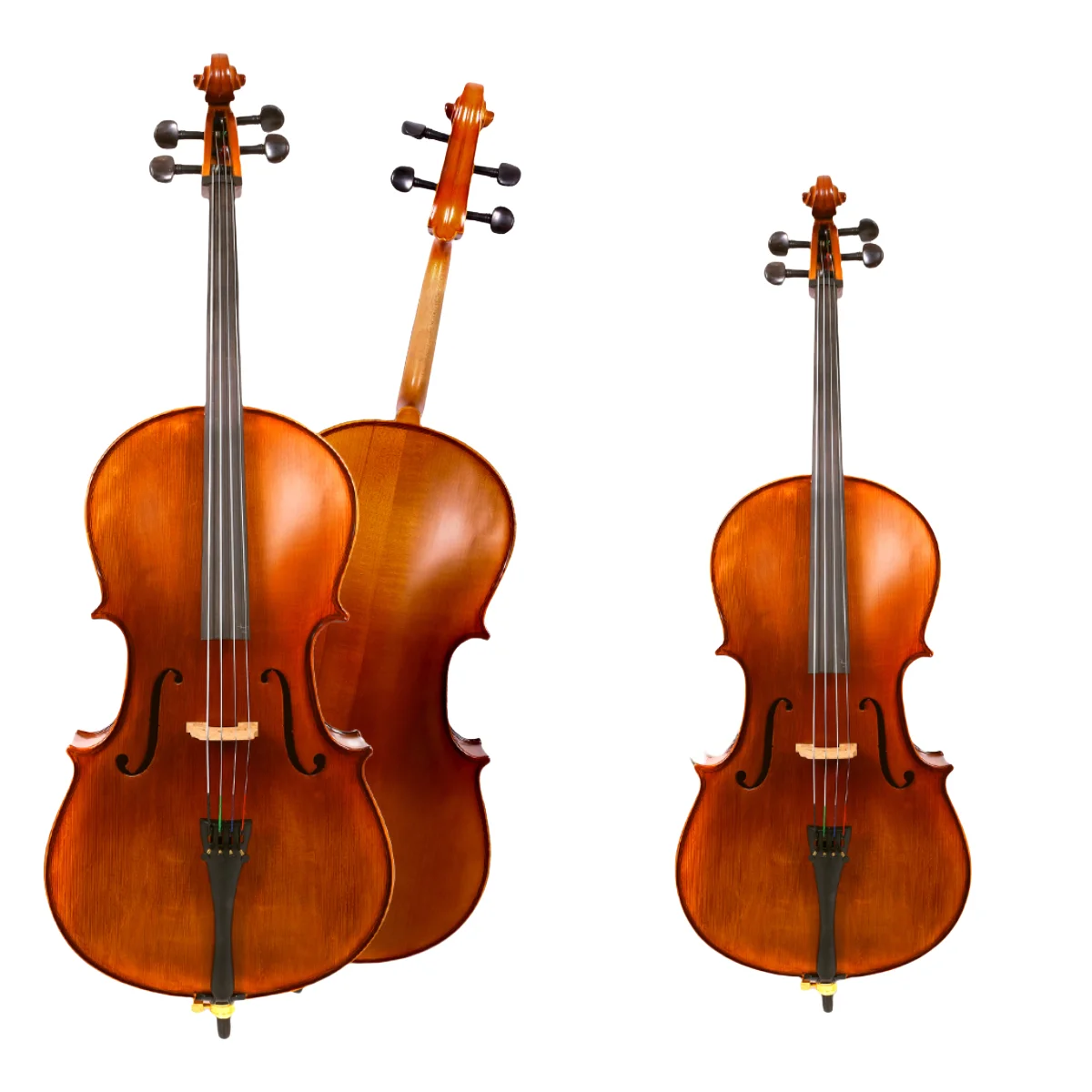 New 1/4 4 string Cello Hand made Maple Spruce Wood Cello Ebony wood Fingerboard With Cello Bag Advance Brazilwood Bow