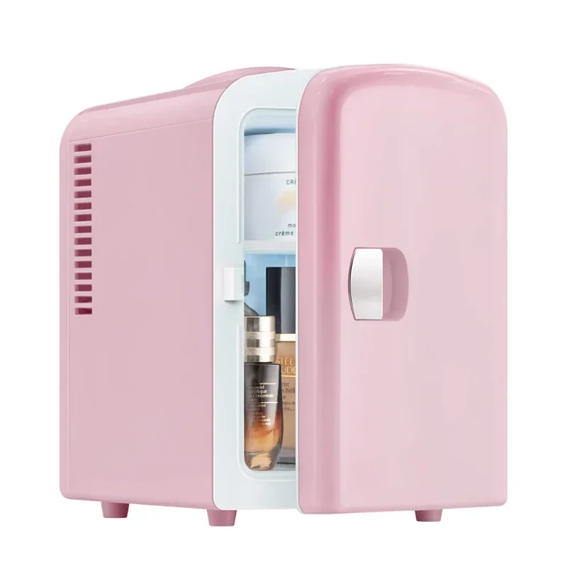 4l mini bar fridge with ice maker  Mini Fridge Portable Cooler Travel Compact Refrigerator Gbf-4L9