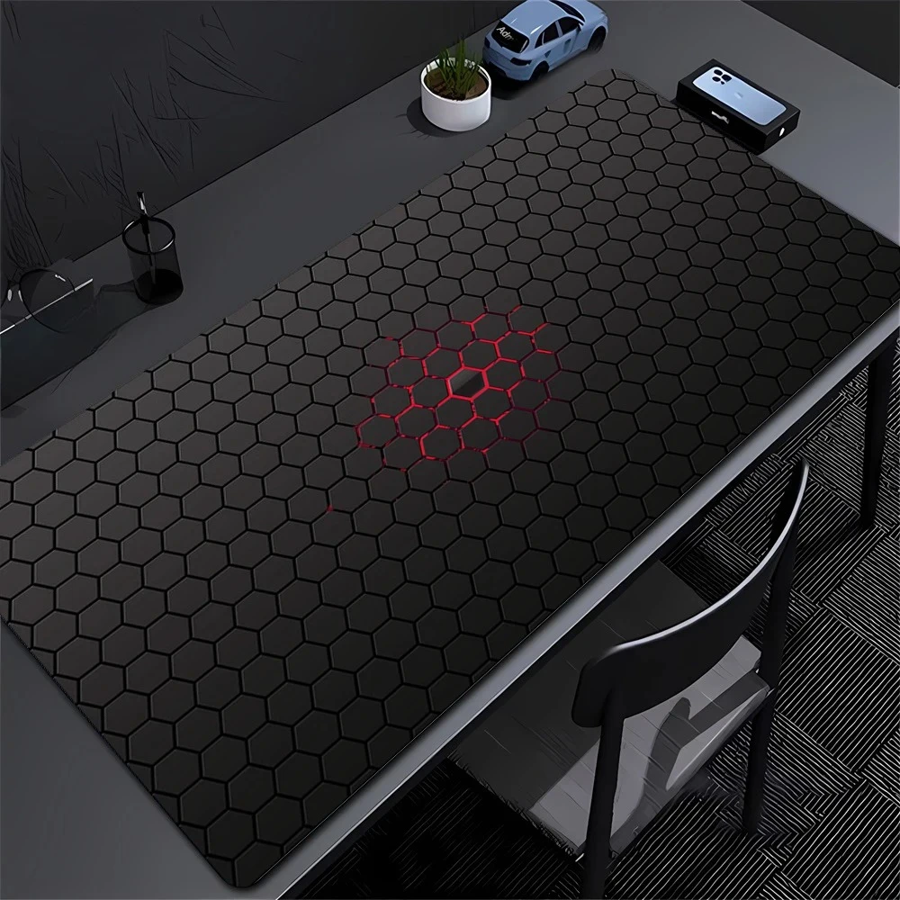 

Gaming Mousepads Mousepad Geometric Large Mouse Mat Big Desk Pads Non-Slip Rubber Hexagon Mouse Pad Big Keyboard Mats playmat