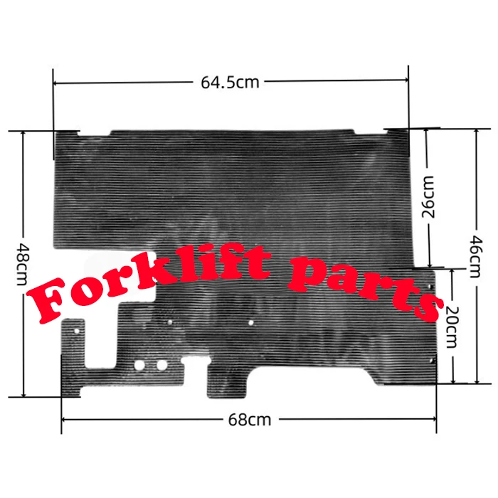 

Electric forklift spare parts 7FBE10-30 cab pedal foot pad rubber pad OEM 53431-10921-71