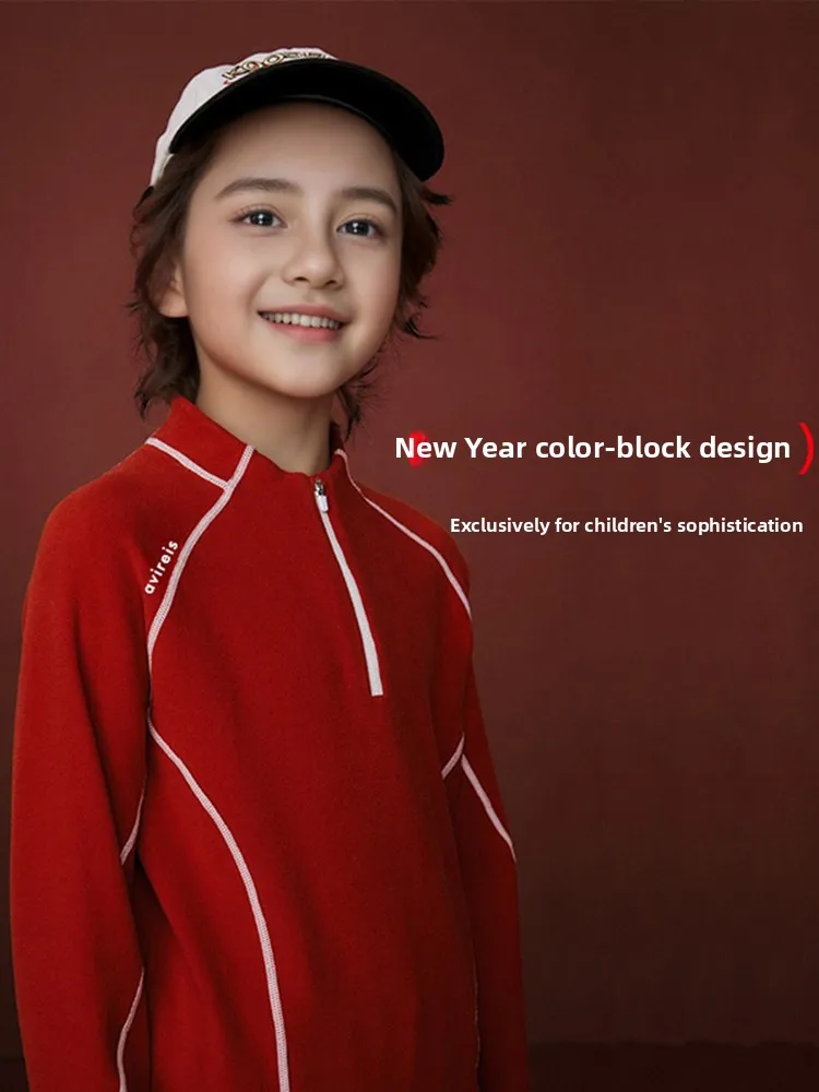 Quick Dry Training Sweatshirt Long Sleeve Children's T-shirt Sport Style Red  Print Breathable Comfortable Kids' Base...