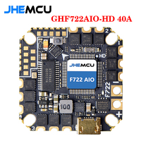 JHEMCU GHF722AIO-HD 40A Baro OSD BlackBox 5V BEC F722 Flight Controller BLHELIS 40A 4in1 ESC 2-6S for RC FPV Cinewhoop Drone