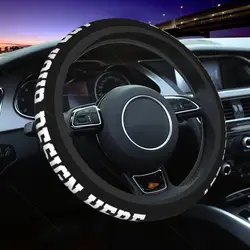 Custom Car Steering Wheel Cover Personalized Add Photo Text Anti Slip Car Accessories Universal 15 Inch