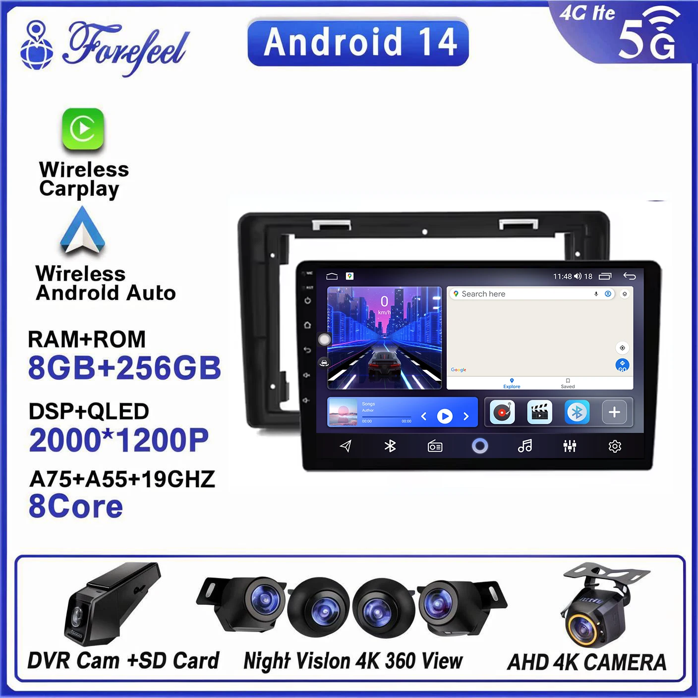 

Car GPS Android 14 For Opel Vivaro A For Nissan primastar 2006 - 2014 Stereo Head Unit Multimedia Player No 2din DVD Auto Radio
