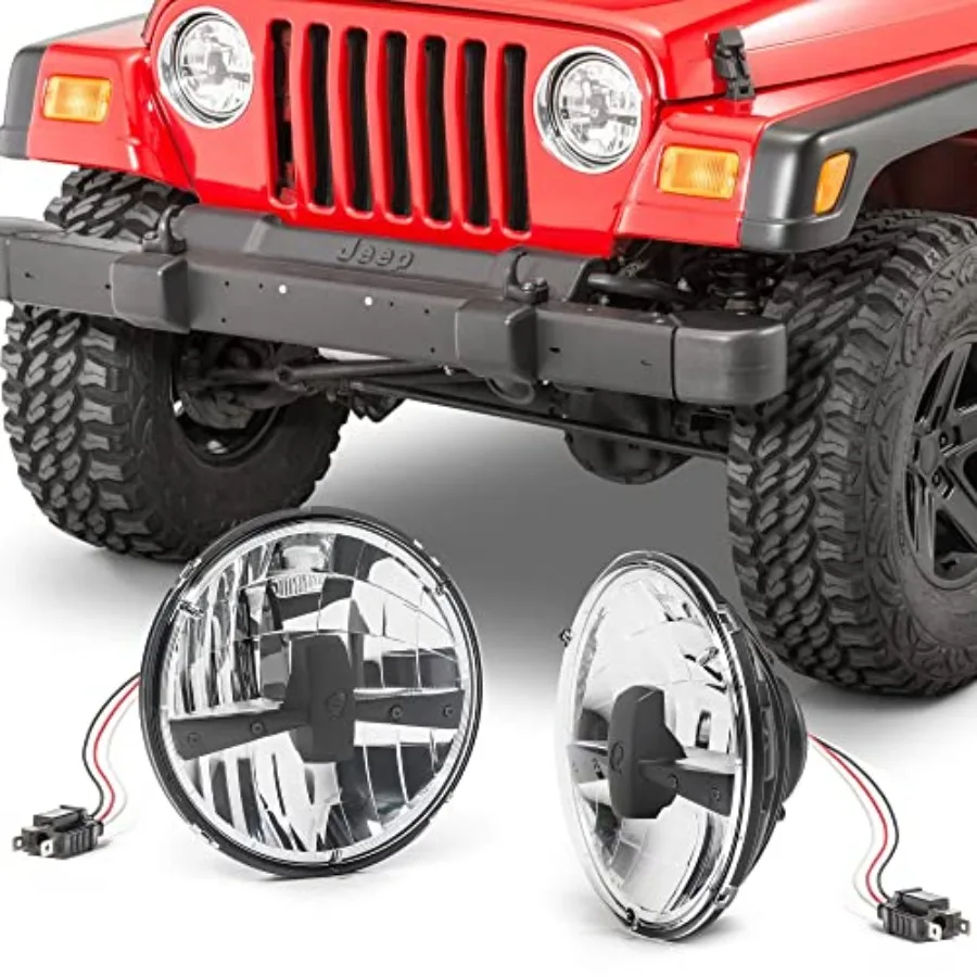 

Светодиодные фары Gen II Stealth (пара из 2 шт.) - подходят для Jeep CJ-5, CJ-7, CJ-8, Wrangler TJ, LJU 1955-2006 - установка Plug & Play - расширенная комплектация