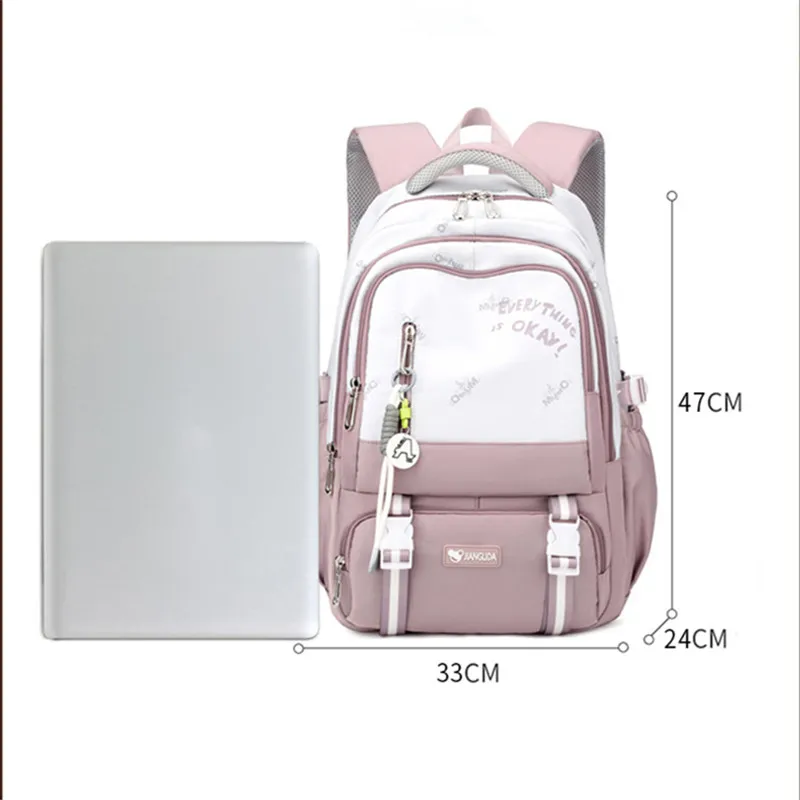 Middle and high school students School Bags For Boys Girls Large Schoolbag Primary School Backpack Kids Book Bag Waterproof