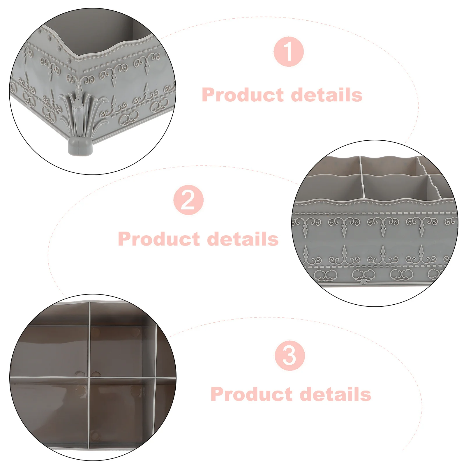 

2 шт., коробки для инструментов для дизайна ногтей, винтажный стиль, многокомпонентный прочный портативный держатель для хранения маникюра, коробки для инструментов для ногтей