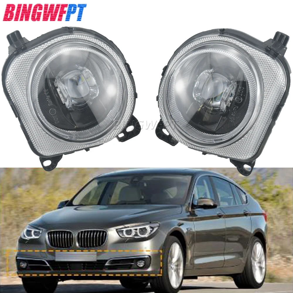 

Car Front Bumper LED Fog Lights Lamp Foglight Assembly For BMW 5 Series F07 F10 F11 F18 LCI 2013-2016 63177311293 63177311294