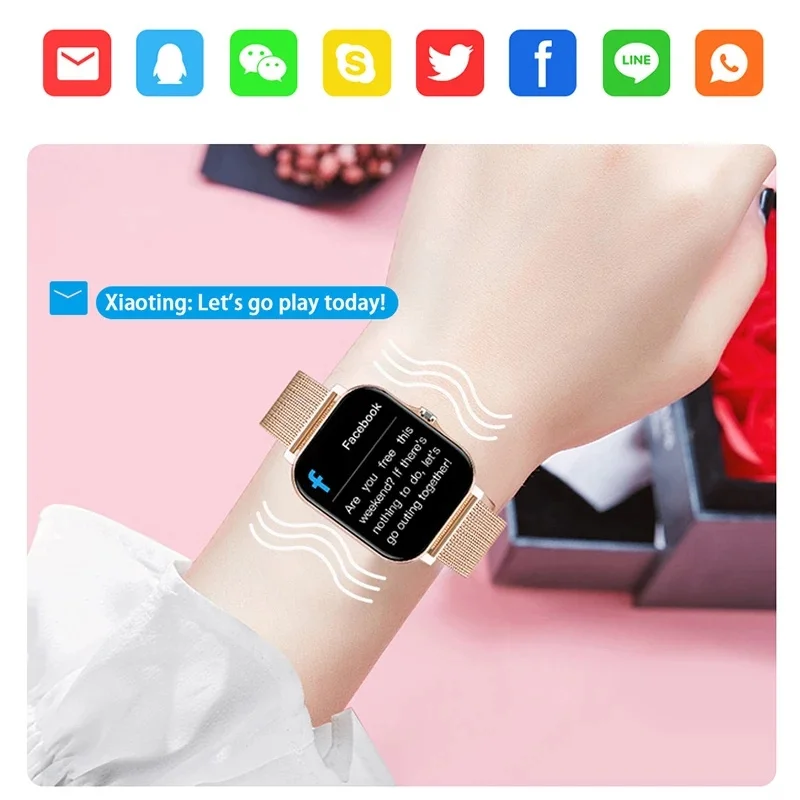 Liwhealth 2023 Smartwatch Smart watch Heart Rate Fitness Bracelet/App GPS For Xiaomi Honor Iphone VS Mi Band 7 8 W88 Not