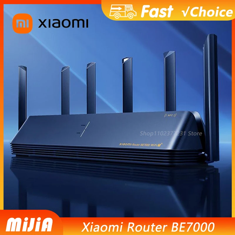 Xiaomi Mijia راوتر BE7000 7000 ثلاثي الموجات واي فاي مكرر VPN 1GB شبكة USB 3.0 IPTV 4X2.5G منافذ إيثرنت مودم مكبر صوت أحادي