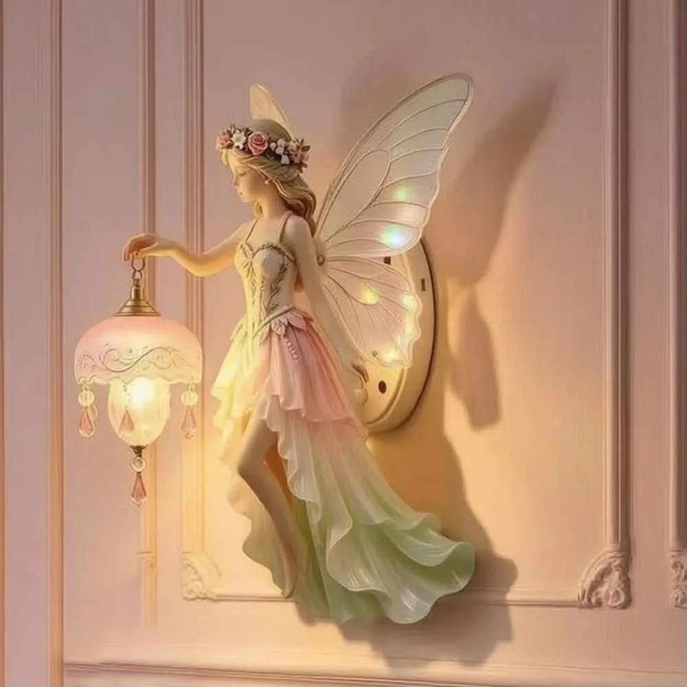 Wall Mounted Vintage Wall Lamp Dreamy Romantic Night Light Mini Lamp Battery-powered Led Wall Light Home Decoration