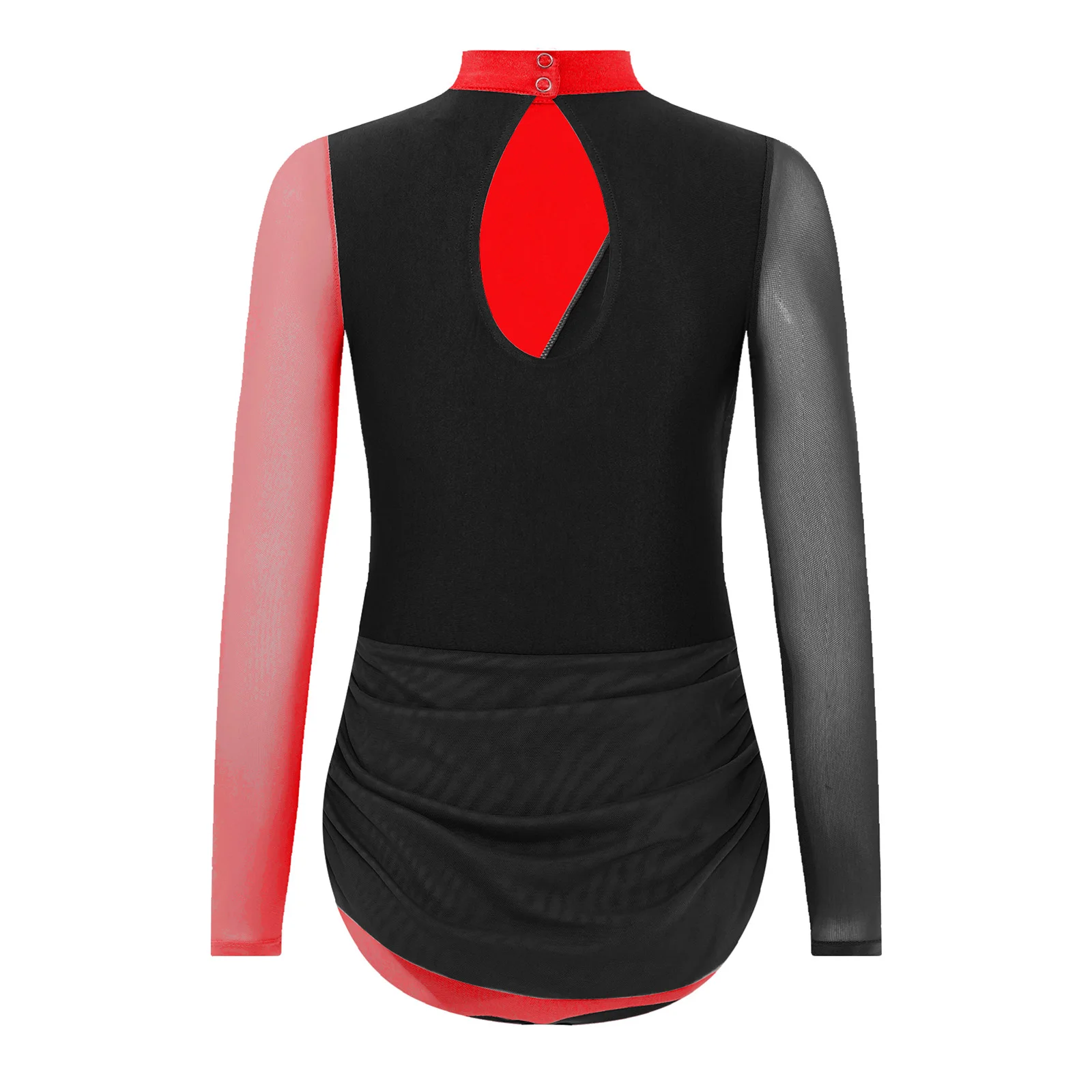 Child Girls Figure Skating Lyrical Dance Dress Applique Rhinestones Ballet Gymnastics Dance Leotard for Prom Party Performance