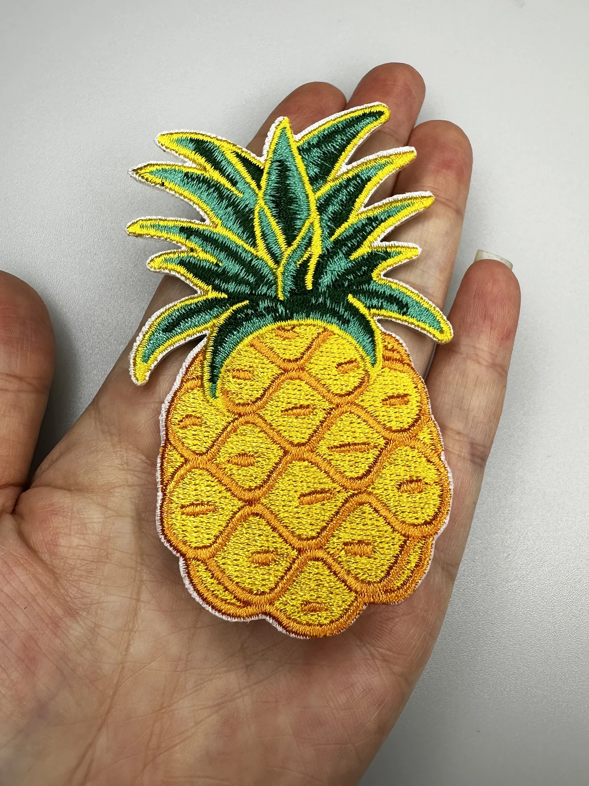 10/20 PCS Pineapple Fruit Embroidery Patches for Bag Jeans Iron On Applique for Clothes Small DIY Accessories DIY