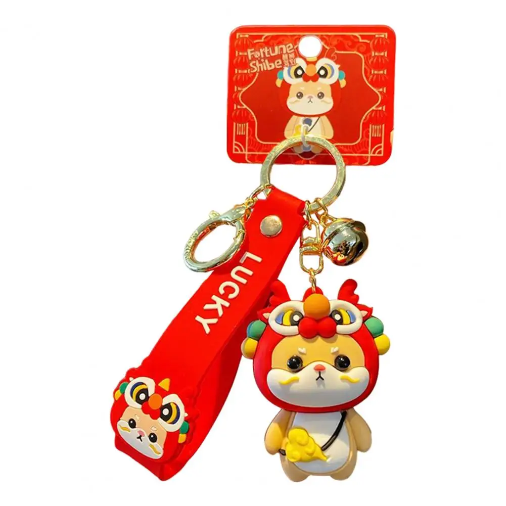 Keychain Accessory Chinese New Year Snake Lucky Charm for Boys Girls Cute Festival Handbag Decoration Pvc