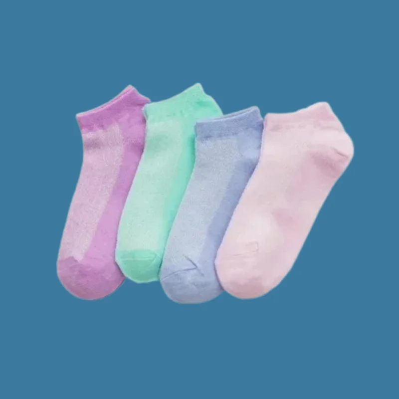 Chaussettes Bateau en Maille Confortables et Respirantes pour Femme, dehors, Loisirs, Nouvelle Mode, Printemps et Été, 5/10 Paires, 2024