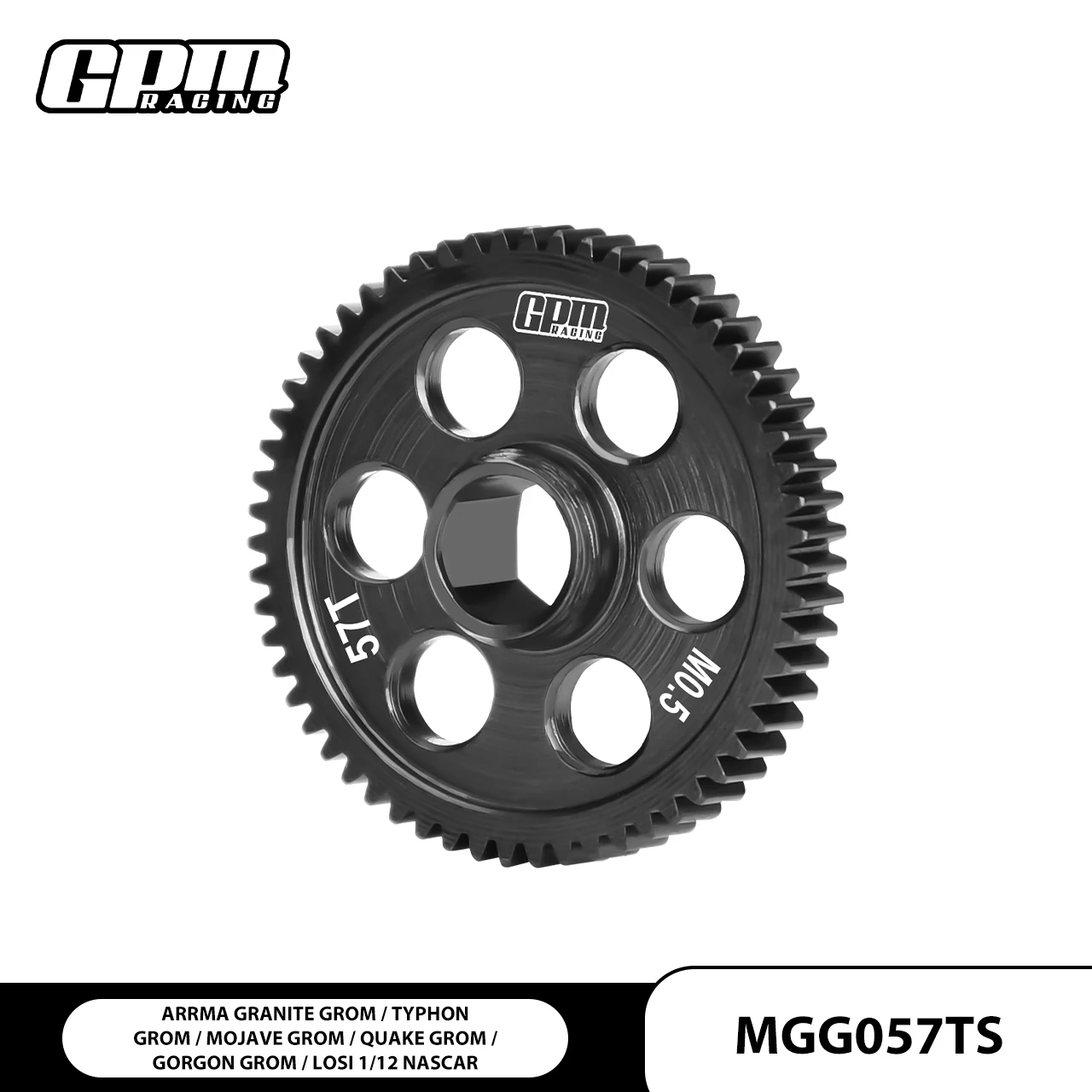 

Шестерня из углеродистой стали 40Cr, модуль 0.5, 57 зубьев, для ARRMA 1/18 GRANITE GROM, 1/14 TYPHON GROM, 1/16 MOJAVE GROM