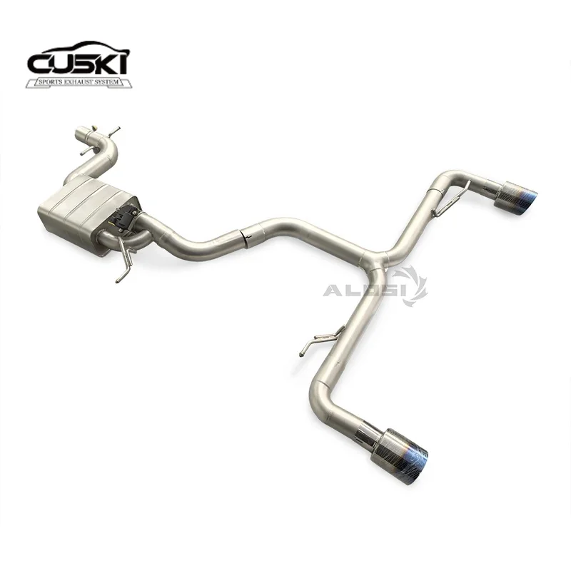 Das Cat Back-Auspuffanlage ist für das Kfz-Auspuffmodifikations-Auspuffzubehör Volkswagen Golf R MK7 2.0T 2011–2017 geeignet