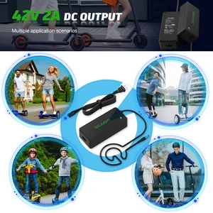 شاحن طاقة سكوتر كهربائي GOJUSIN 42V 2A متوافق مع شاحن بطارية GOTRAX و Apex و Elite و Hiboy و Swagtron و Jetson 36V شاحن بطارية للدراجة الإلكترونية أعلى 10 مبيعات لسكوتر Gotrax - رقم 9