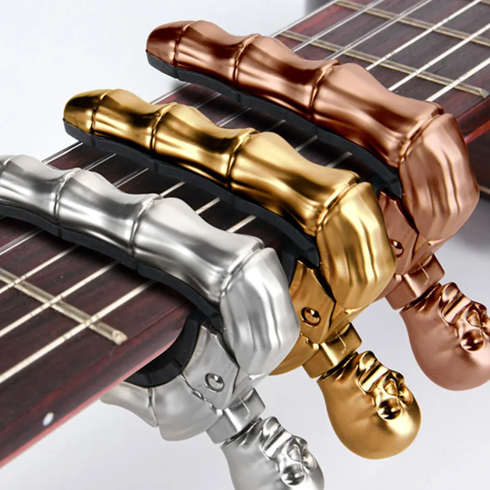 

Guitar Capo Skull Design Metal Alloy For Acoustic Guitar Ukulele Portable Durable Tuning Accessory Capo Clamp Part