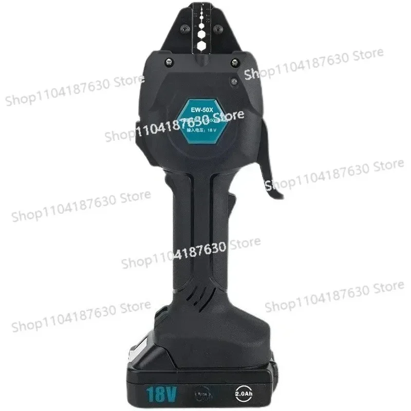 Rechargeable EW-50 X Lightweight Electrical Cordless Wire Crimper Powered Cold Crimping Tool for Connecting Wire Terminals