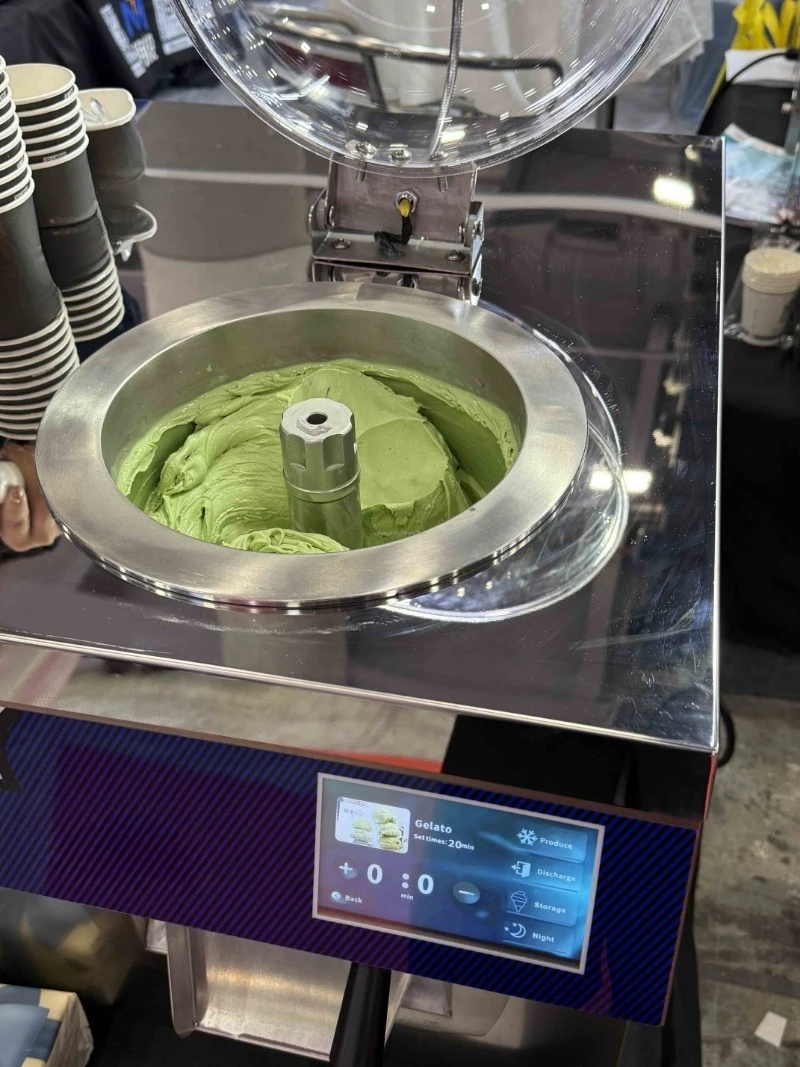 5 kinds of programs in a row, fresh fruit ice cream machine, vertical batch freezer/professional handmade hard ice cream machine