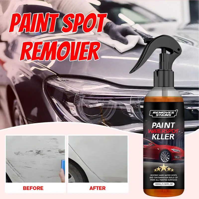 Car Paint Restorer Tire Shine Spray 100ml Car Polish Automotive Clear Coat Waterless Car Wash Spray Auto Detailing Supplies For