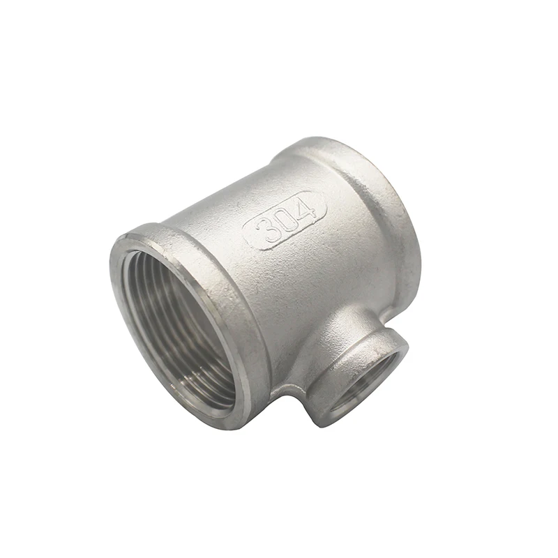 

1/4 3/8 3/4 1 Variable diameter BSP Female Thread Tee Three Way Reducer 304 Stainless Steel Pipe Fitting Reducer Connector