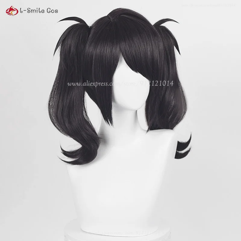 Game OMG Kawaii Rain Ame-chan Cosplay Wig Black Women Amine Wigs Heat Resistant Synthetic Halloween Role Play Wigs + Wig Cap