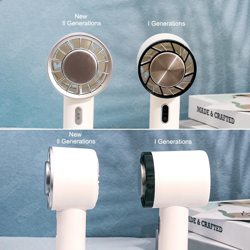 Mini portátil Handheld Air Cooler, Ventilador de refrigeração recarregável USB, Semiconductor Refrigeration Cooling, Bateria 2200mAh