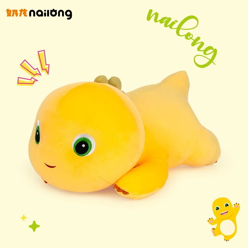 

Cartoon Nailong Milk Dragon Plush Dinosaur Pillow Toy Cute Anime Soft Fluffy Stuffed Animals Kawaii Home Decor Kids Xmas Gifts