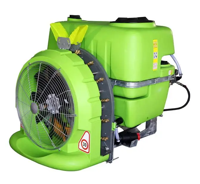 Tractor Mounted Air Blast Agricultural Sprayer For Orchard Use with 600 Litre tank and 800mm fan and galvanized frame