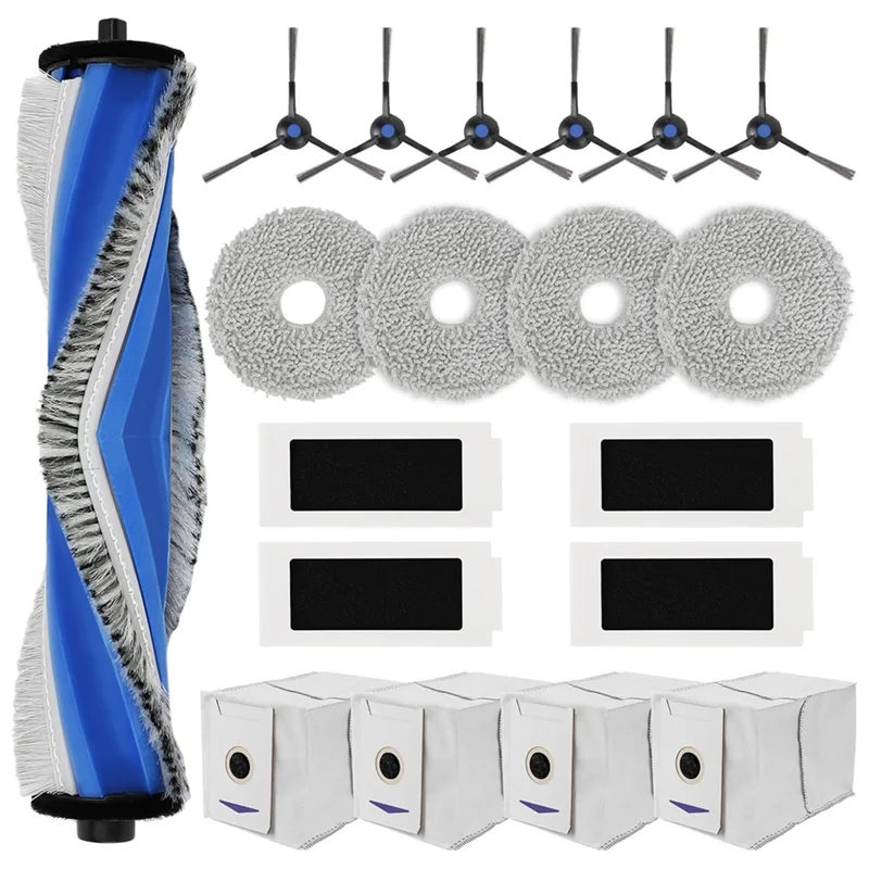 Комбинированный робот-пылесос BAAN-для ECOVACS DEEBOT T30S/T30S, запасные части, основная боковая щетка, фильтр Hepa, накладка для швабры, мешки для пыли