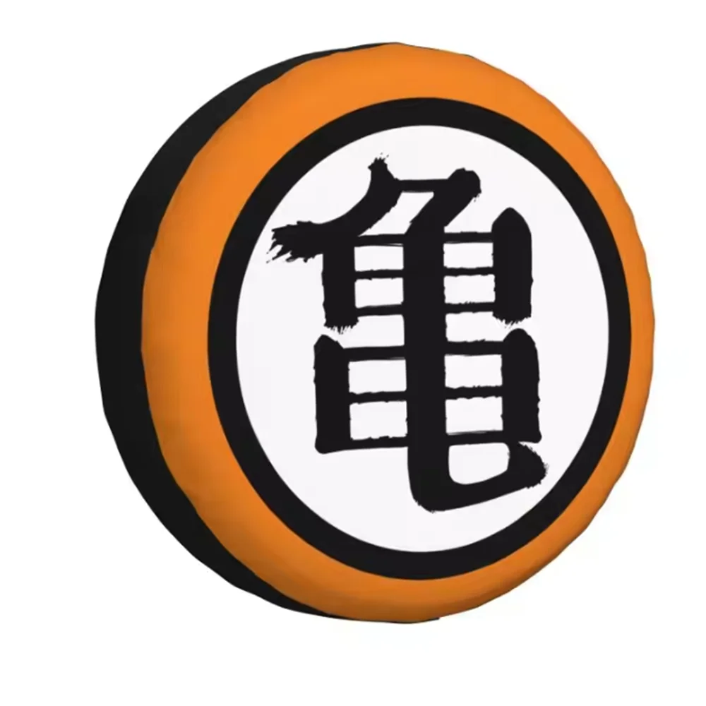 1pcs Car Pu Leather Spare Tire Cover Cartoon Anime Gokus For Suzuki Toyota Mitsubishi Jeep Wrangler 4WD 4x4 RV Wheel Protector