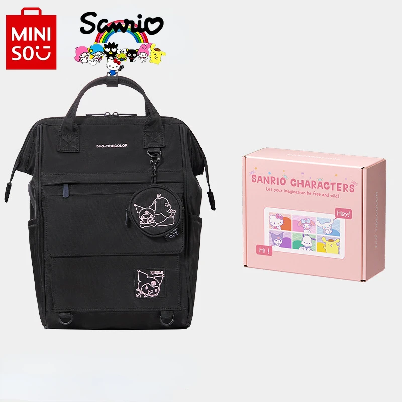 Miniso Sanrio 2024 New Women's Backpack Fashion High Quality Women's Backpack Cartoon Versatile Large Capacity Student Backpack