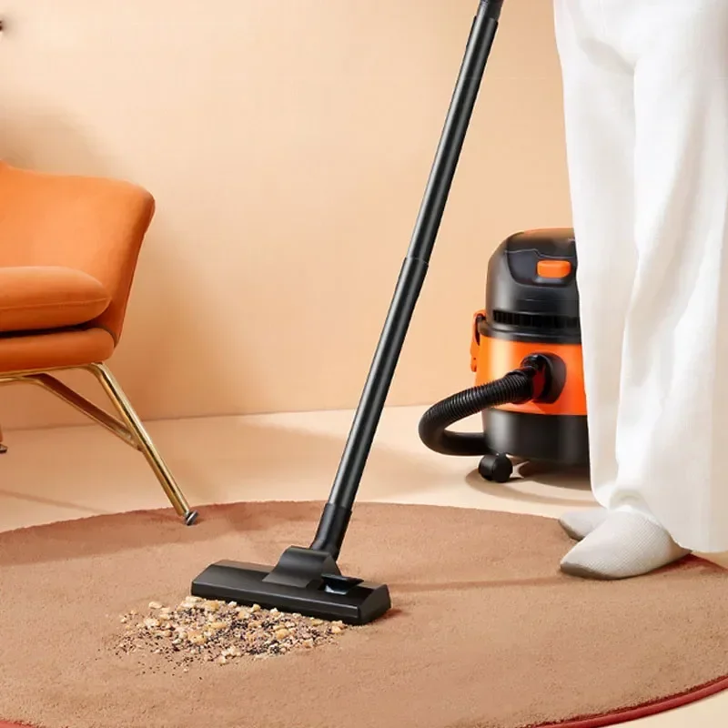 Home Electric Vacuum Cleaner Household Small Hand-held High Suction Power Car With Dry Wet Blowing Dual-purpose Powerful Barrel