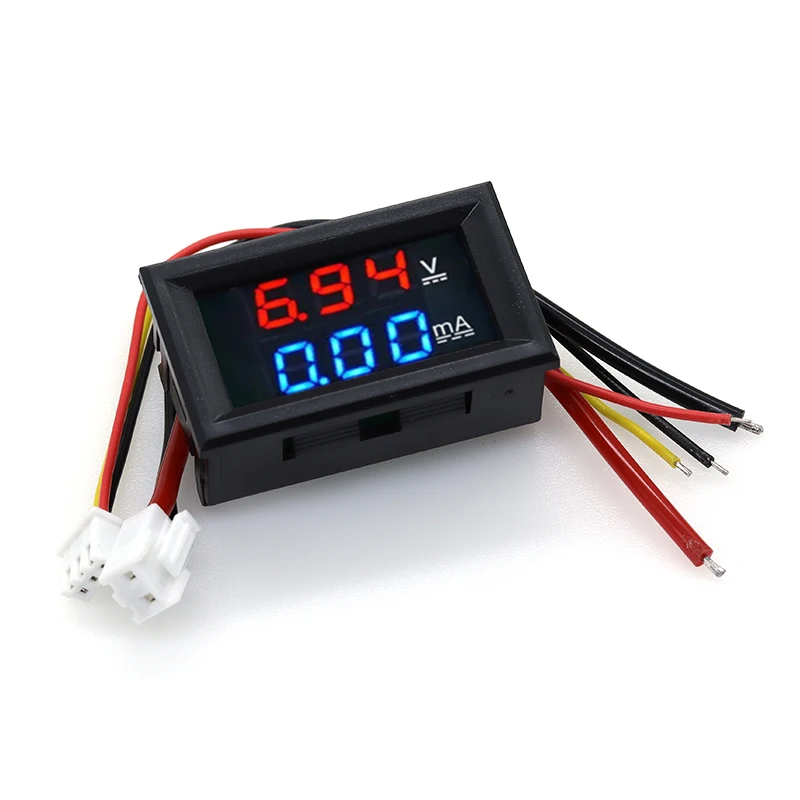 Mini Digital Voltmeter Ammeter DC 100V 10A Panel Amp Volt Voltage Current Meter Tester Detector 0.56\