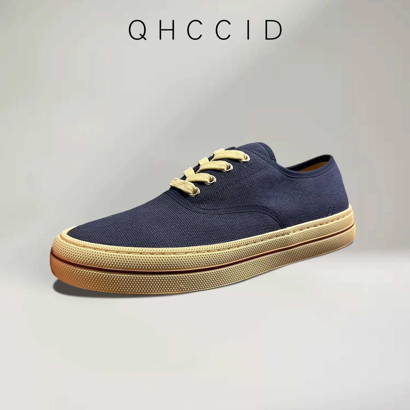 

Men's Spring/Summer Retro Canvas High-Top Sneakers | Chunky Platform Height-Increasing Casual Shoes | Versatile Trendy Plimsolls